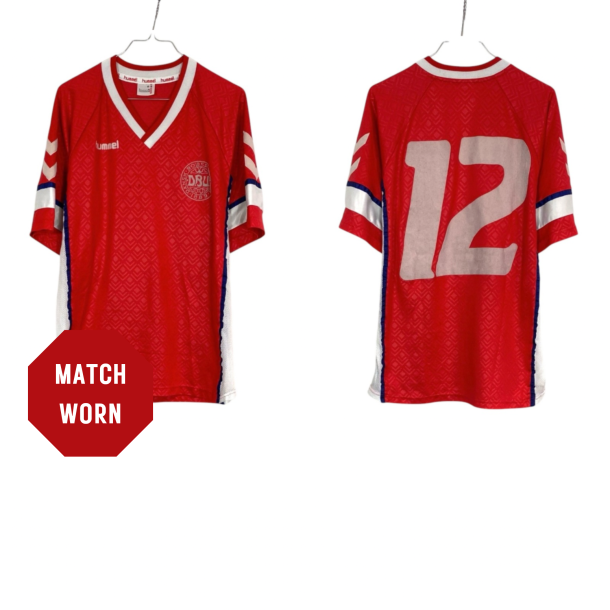Danmark 1990/92 - XL (fitter L) - Match Worn: Torben Piechnik